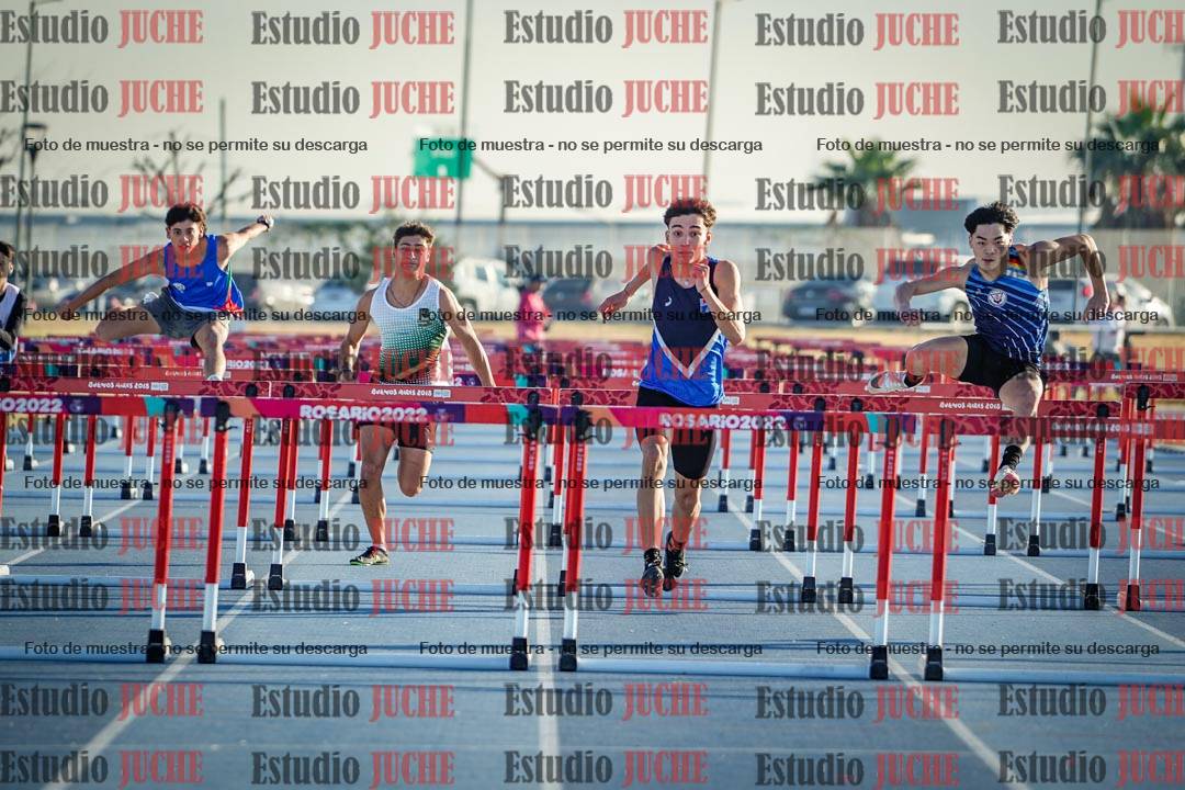 Fotos de los 110 m con vallas de varones
