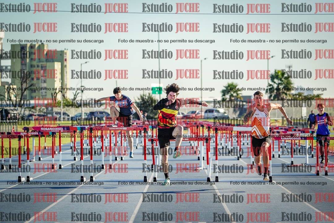 Fotos de los 110 m con vallas de varones