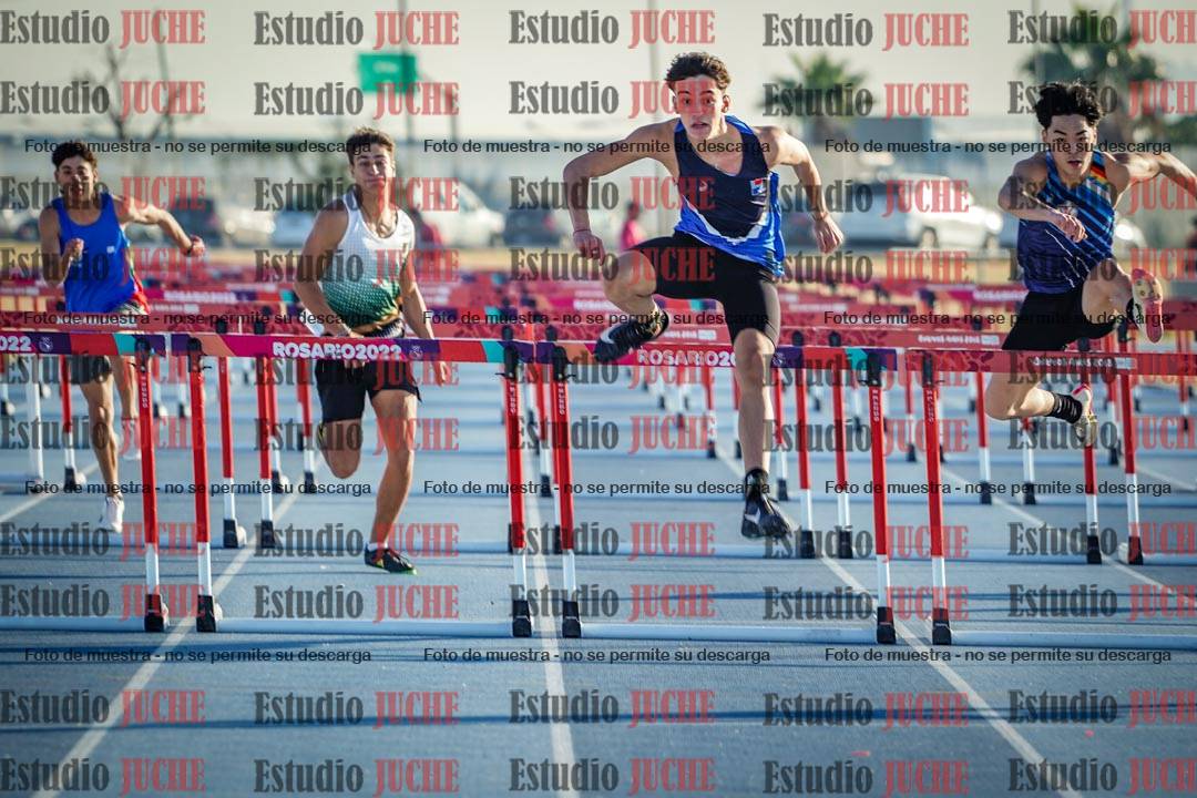 Fotos de los 110 m con vallas de varones