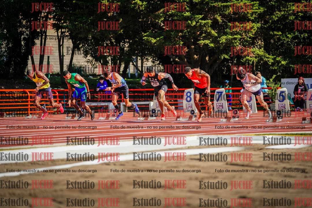 Fotos de los 100 m llanos de varones - deca 1