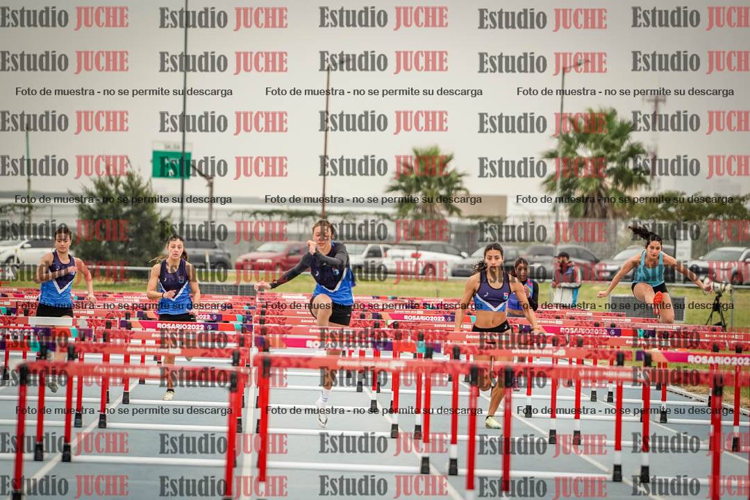 Fotos de los 100 m con vallas de mujeres