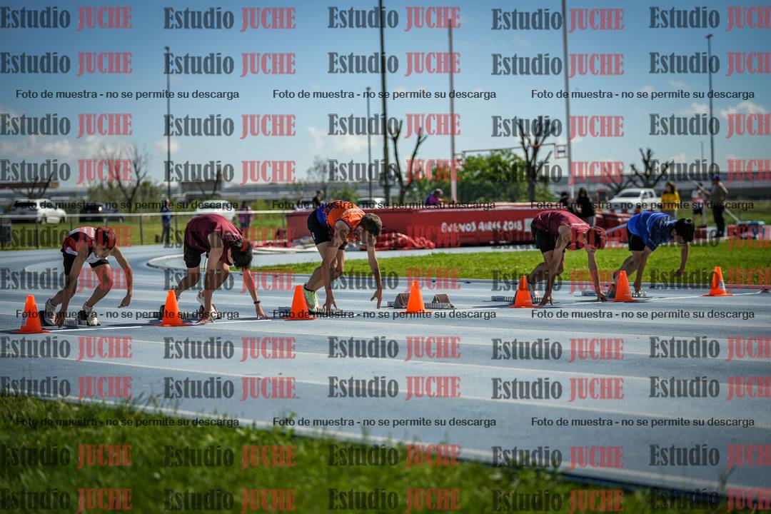 Fotos de los 80 m con vallas de varones