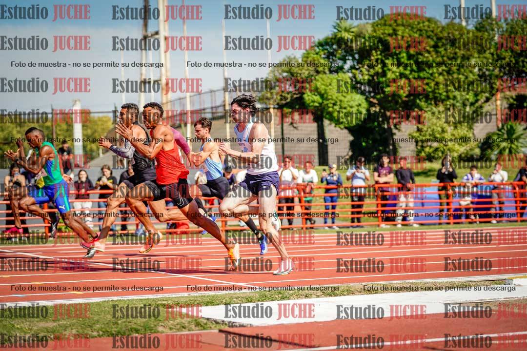 Fotos de los 100 m llanos de varones - deca 1