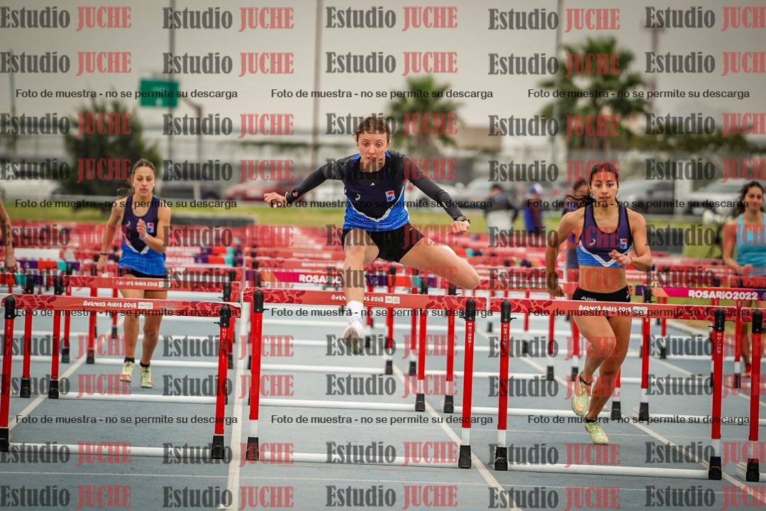 Fotos de los 100 m con vallas de mujeres