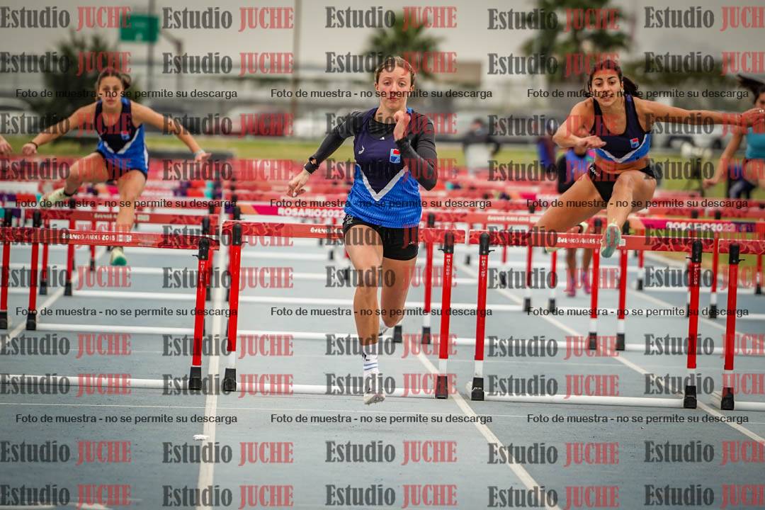 Fotos de los 100 m con vallas de mujeres