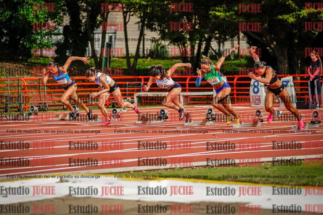 Fotos de los 100 m con vallas de mujeres