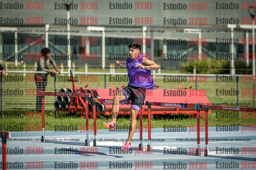 Fotos de los 110 m con vallas de varones