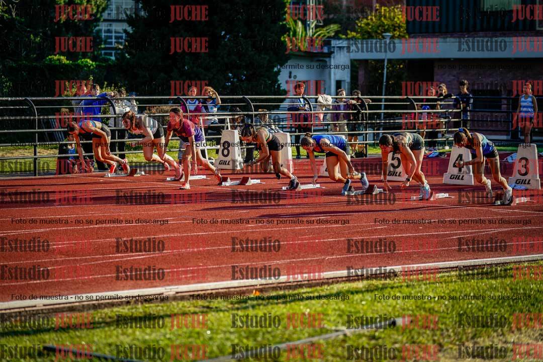 Fotos de los 100 m con vallas de mujeres
