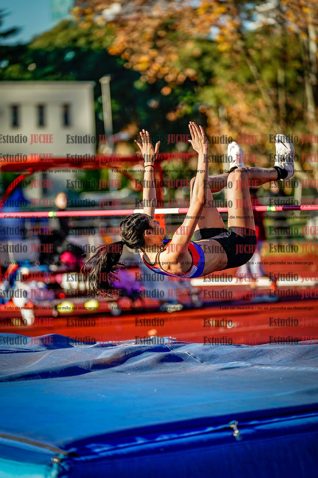 Fotos del salto en alto de mujeres