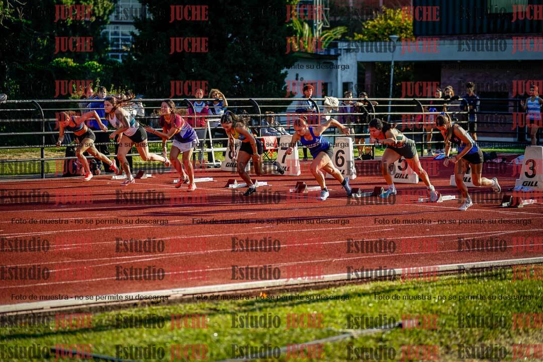 Fotos de los 100 m con vallas de mujeres