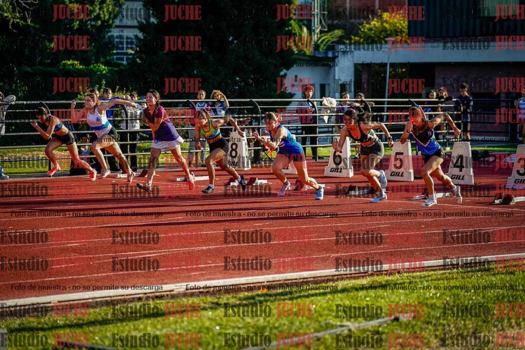 Fotos de los 100 m con vallas de mujeres