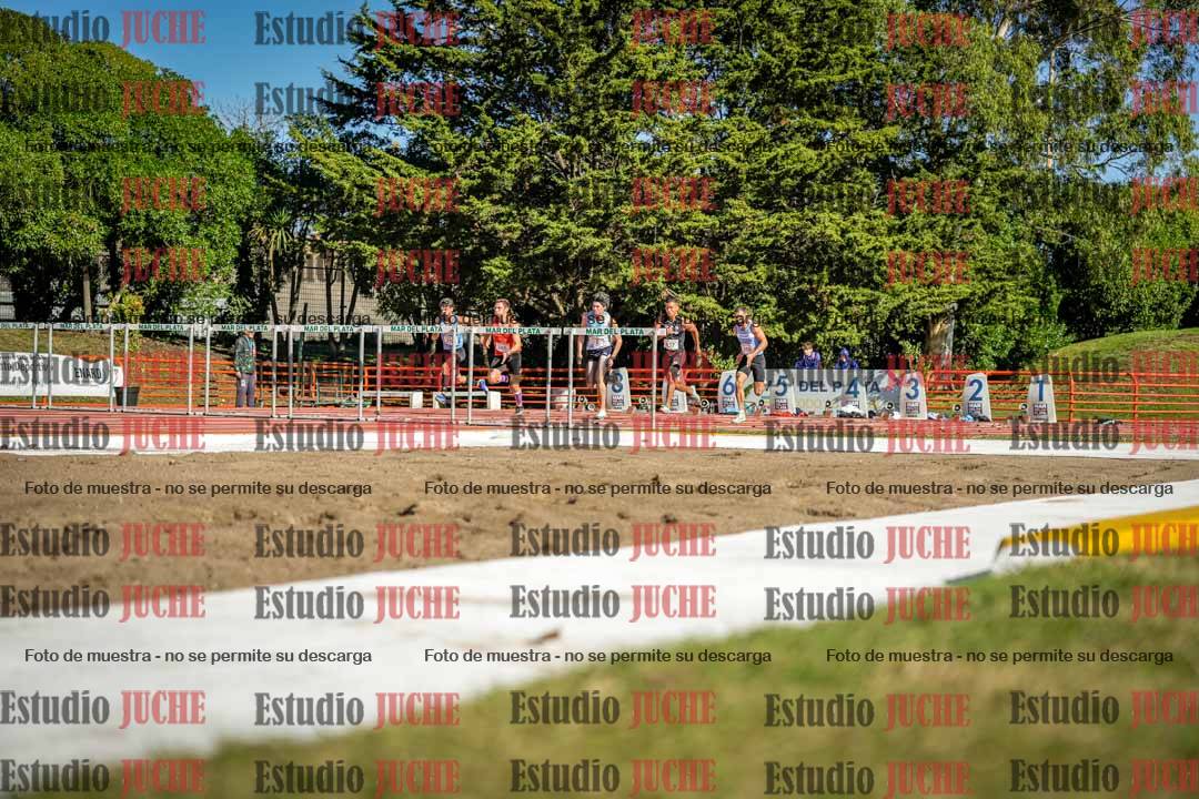Fotos de los 100 m con vallas de varones - deca 6
