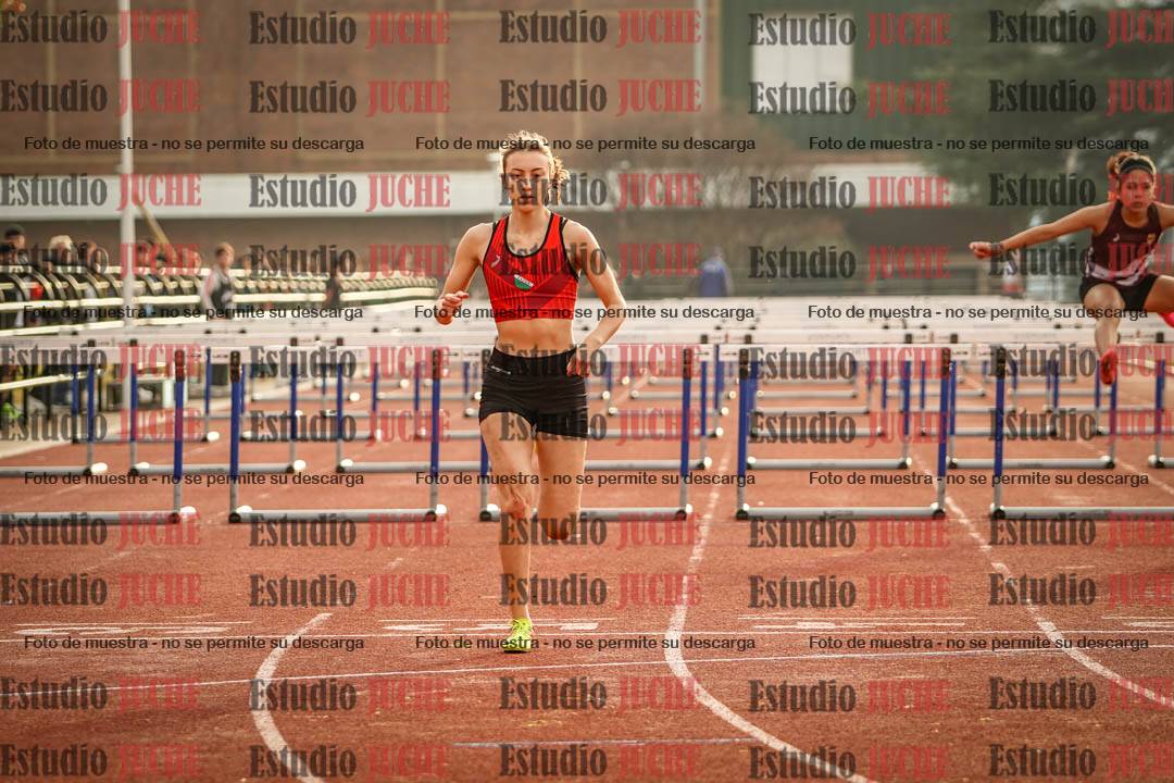 Fotos de los 100 m con vallas de mujeres