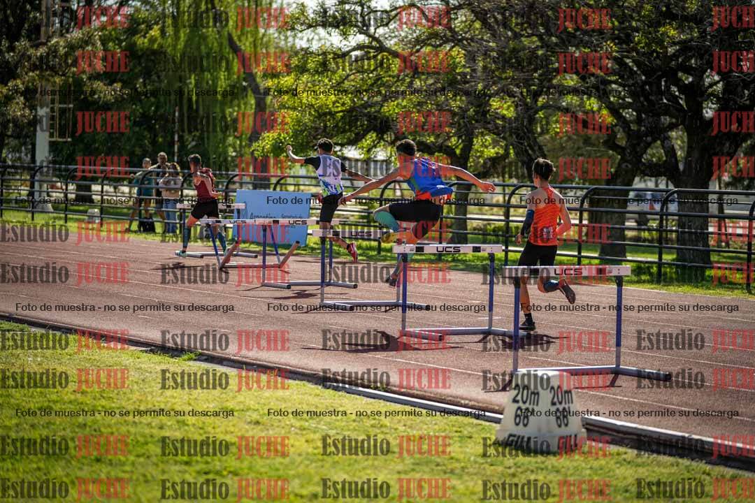 Fotos de los 295 m con vallas de varones