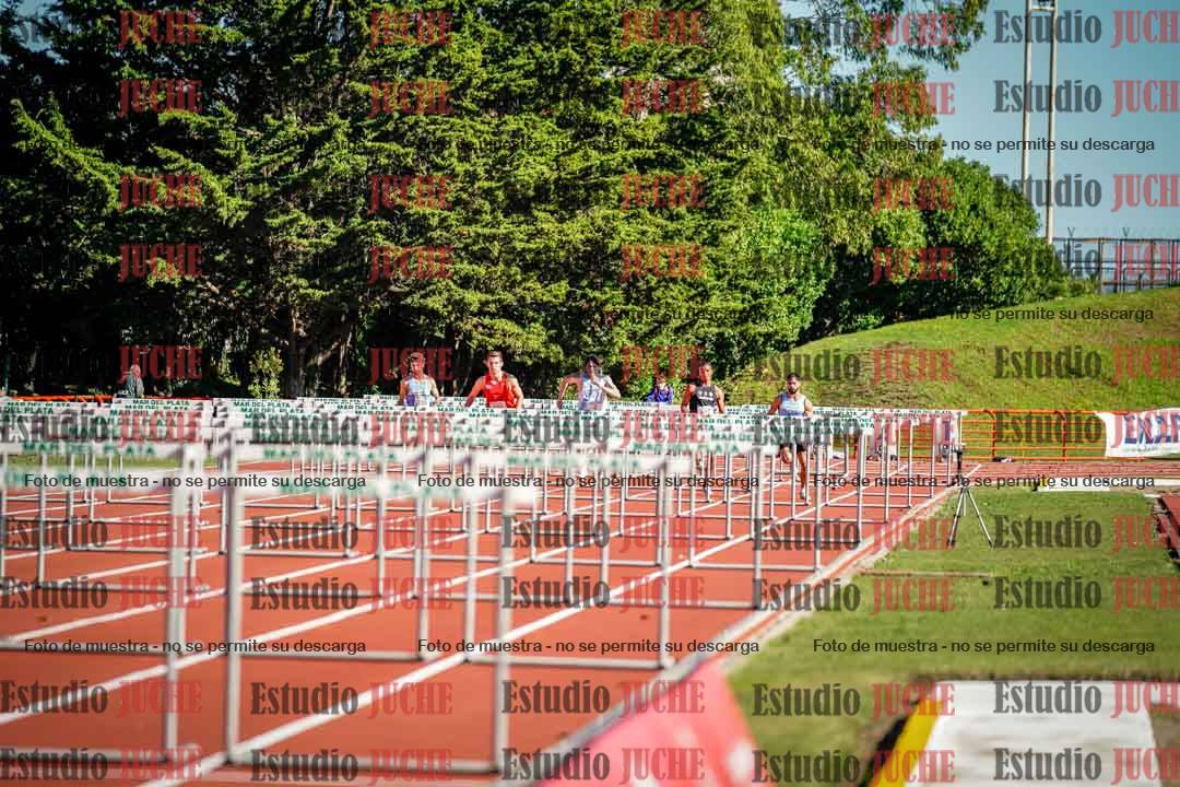 Fotos de los 100 m con vallas de varones - deca 6