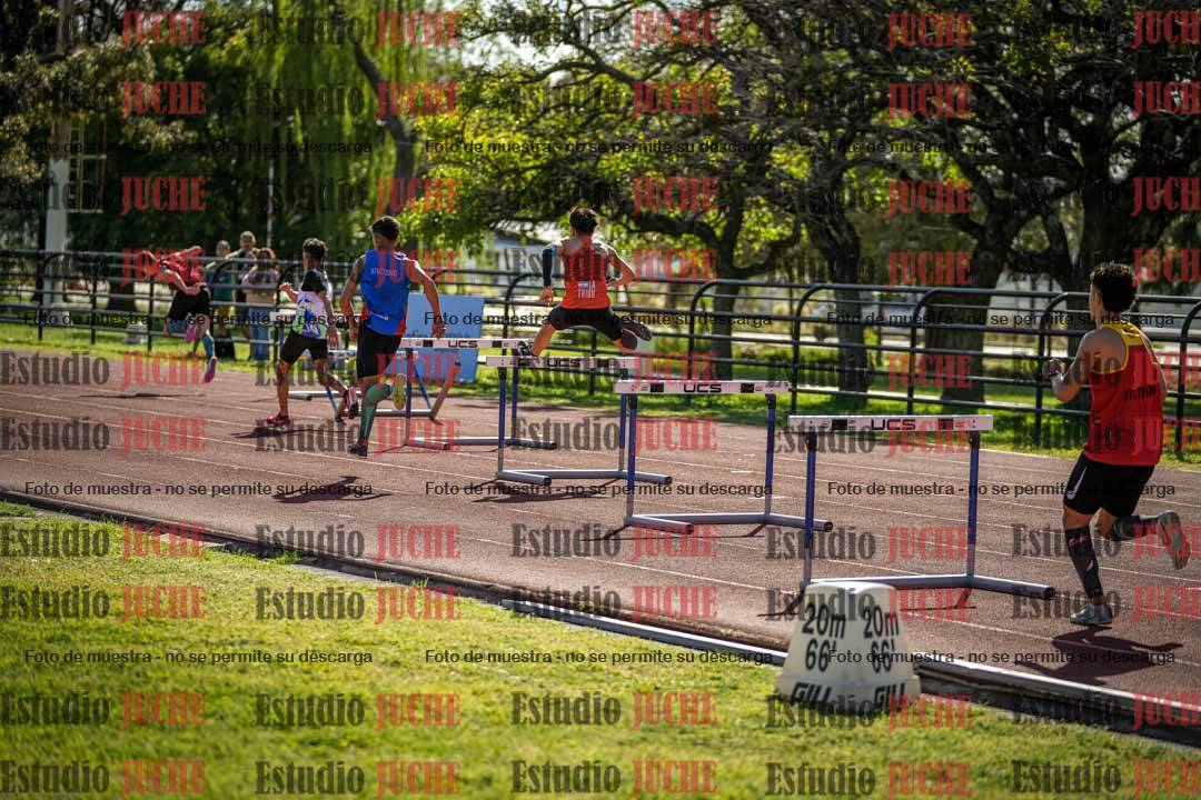 Fotos de los 295 m con vallas de varones