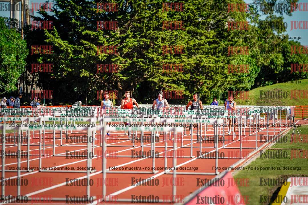 Fotos de los 100 m con vallas de varones - deca 6