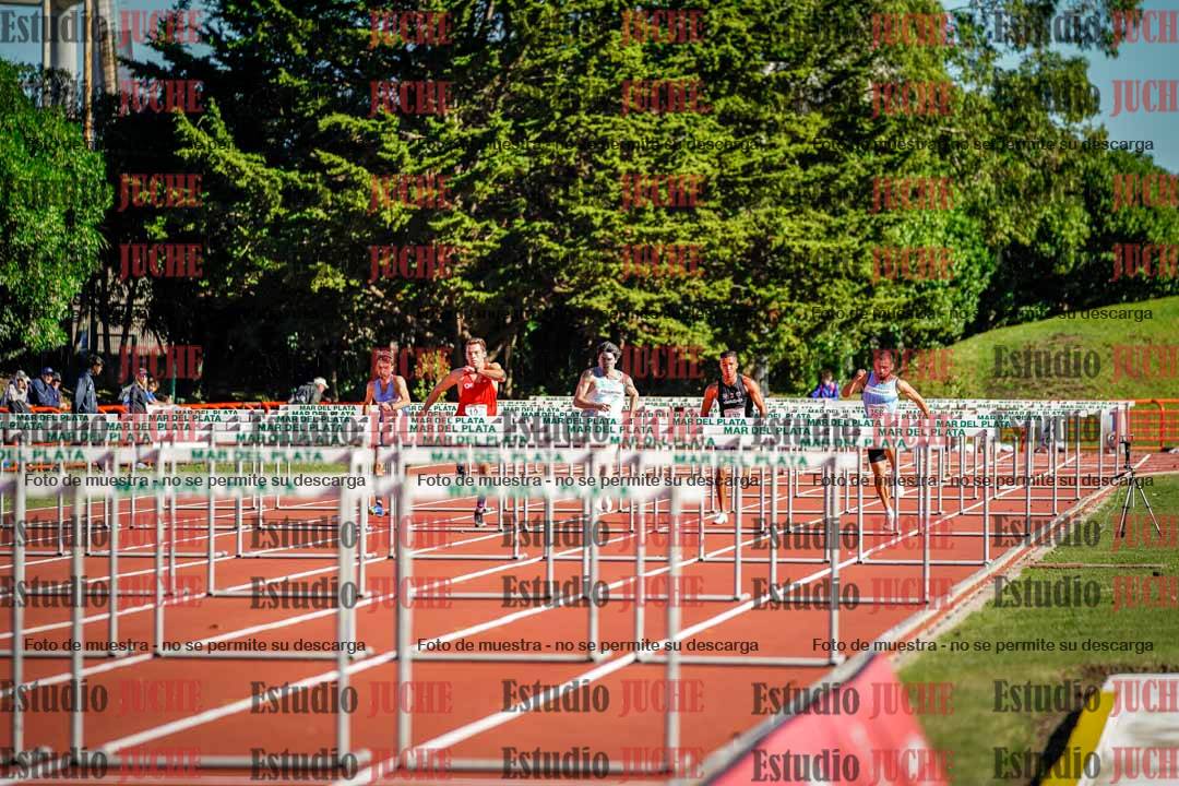 Fotos de los 100 m con vallas de varones - deca 6