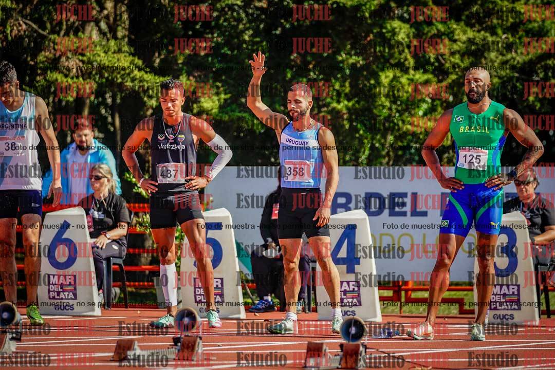 Fotos de los 100 m llanos de varones - deca 1