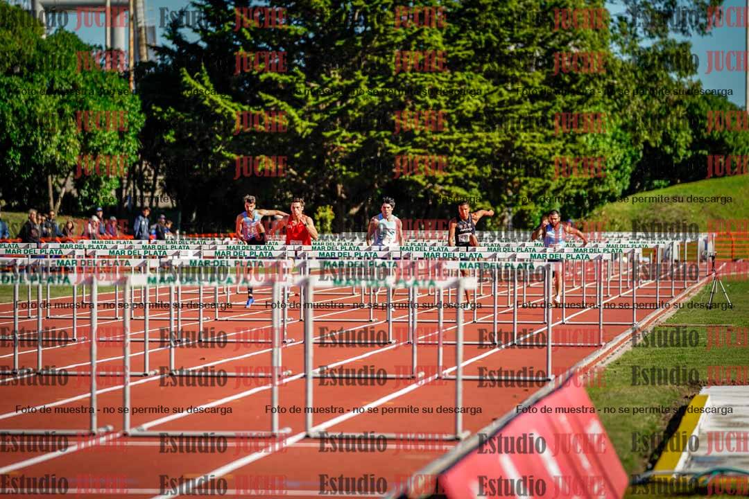Fotos de los 100 m con vallas de varones - deca 6
