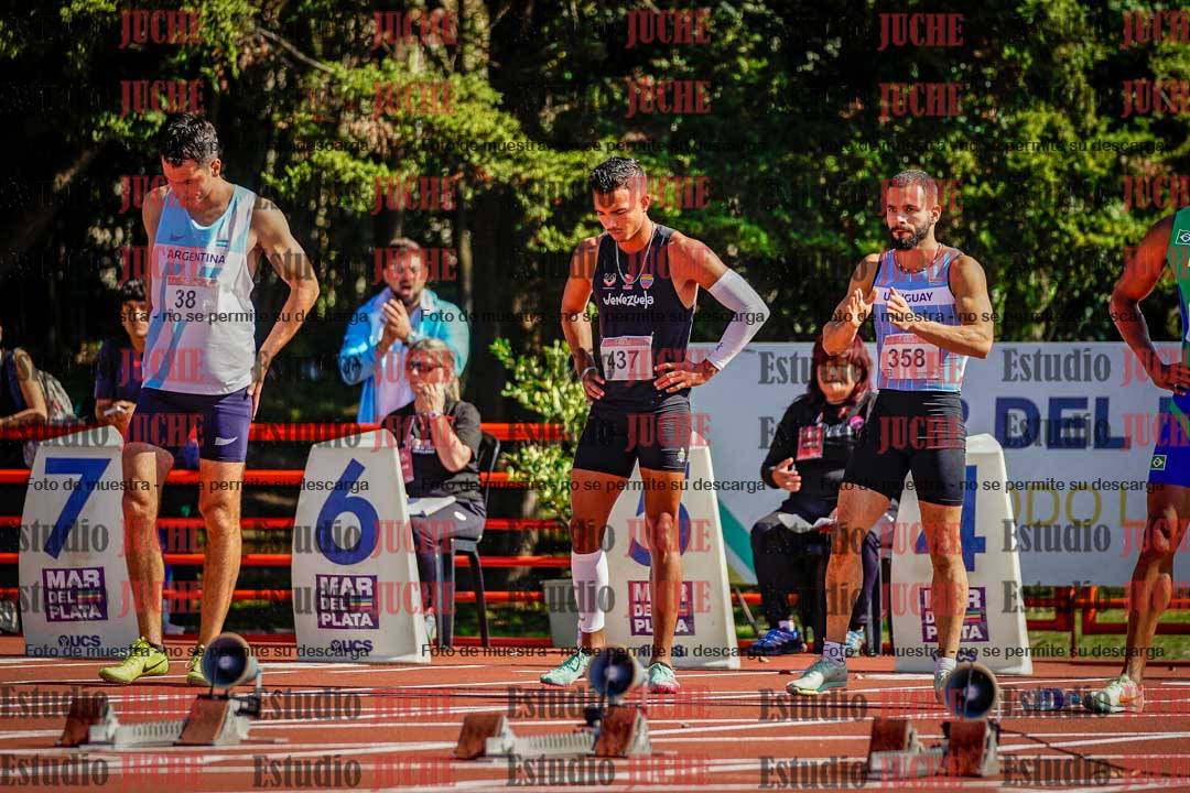Fotos de los 100 m llanos de varones - deca 1