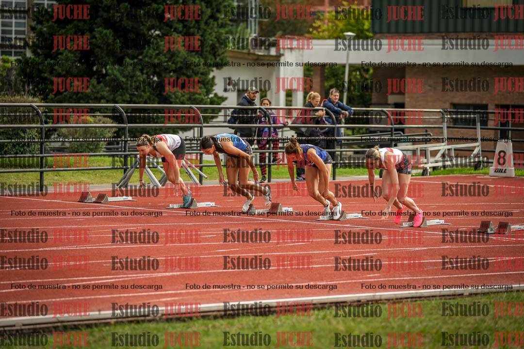 Fotos de los 100 m con vallas de mujeres