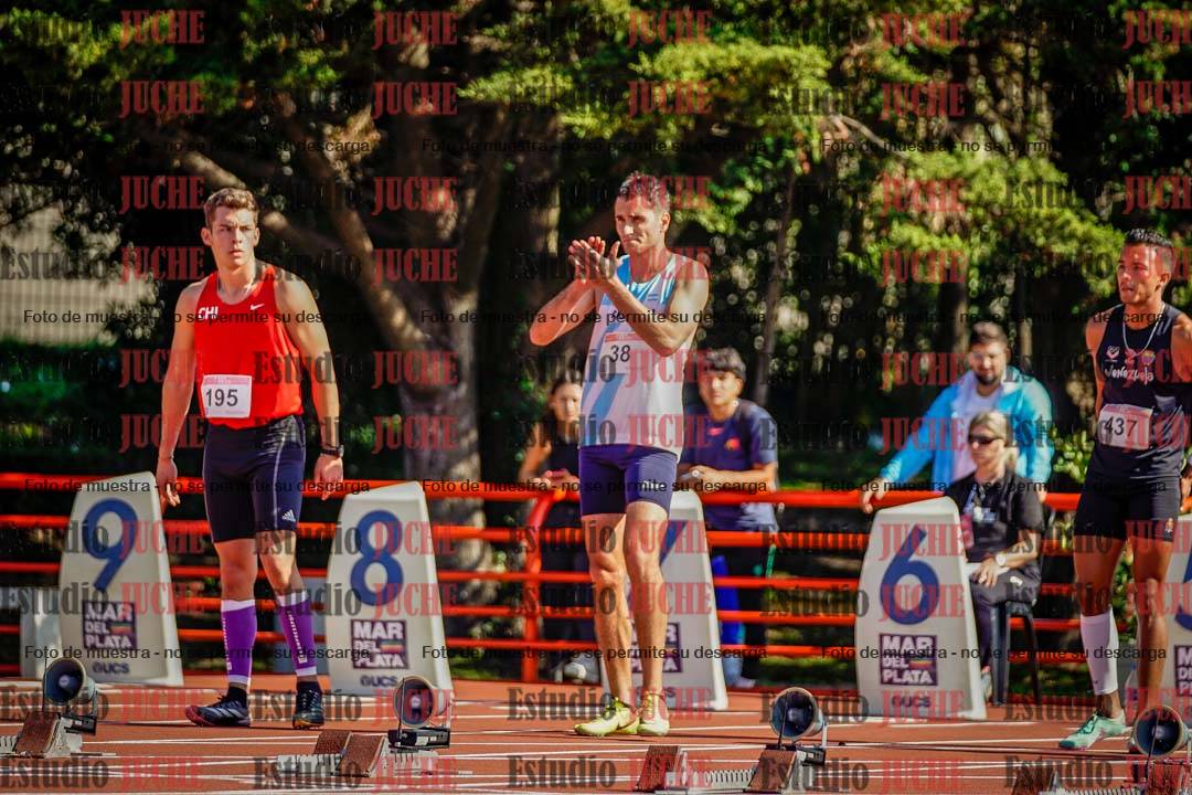 Fotos de los 100 m llanos de varones - deca 1
