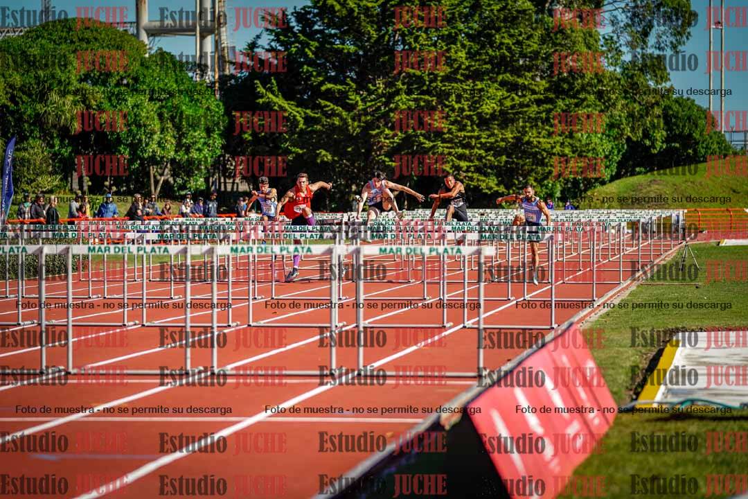 Fotos de los 100 m con vallas de varones - deca 6