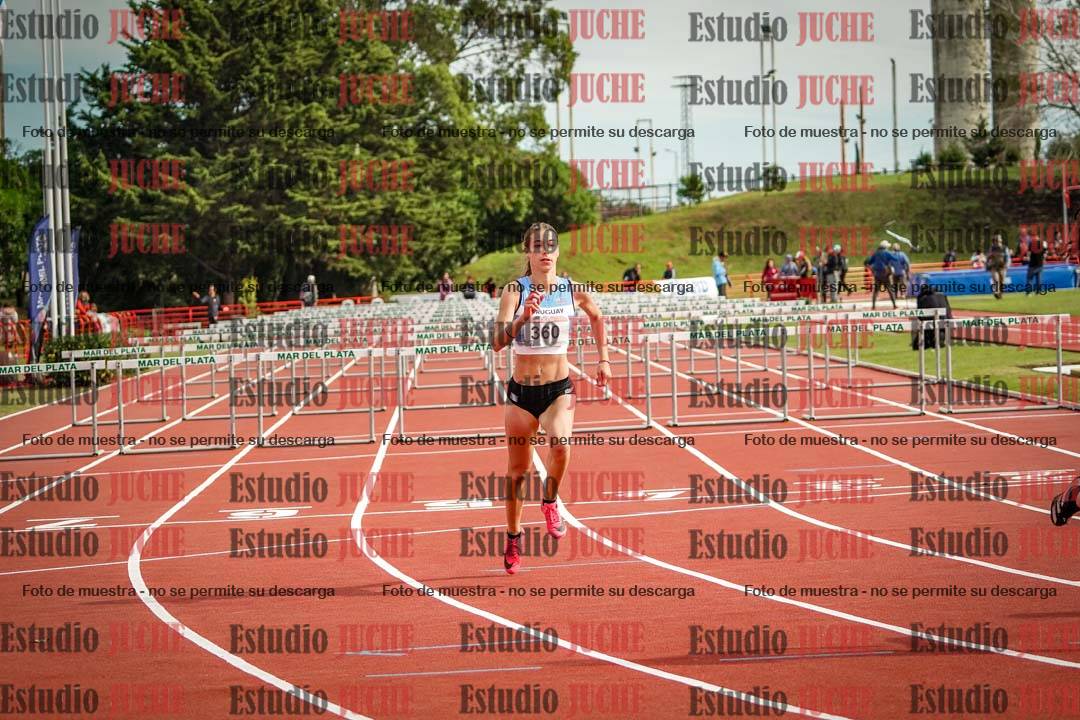 Fotos de los 100 m con vallas de mujeres