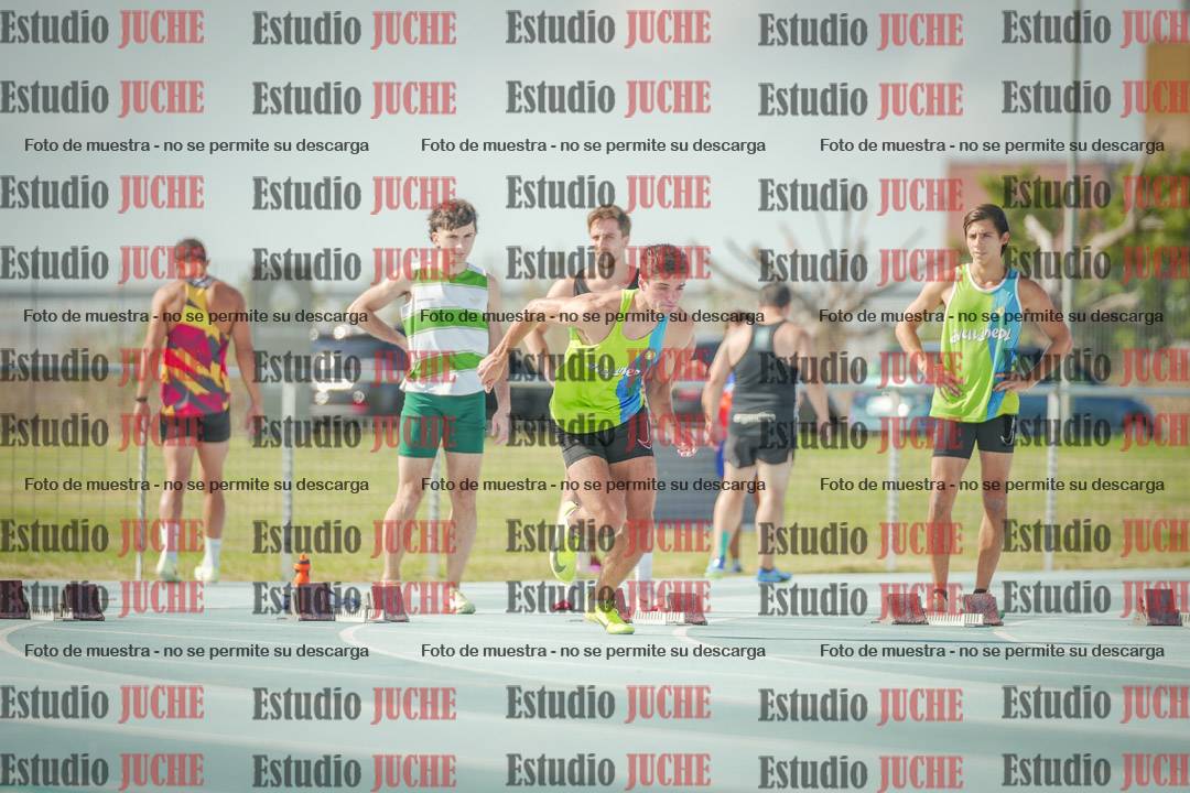 Fotos de los 100 m llanos de varones