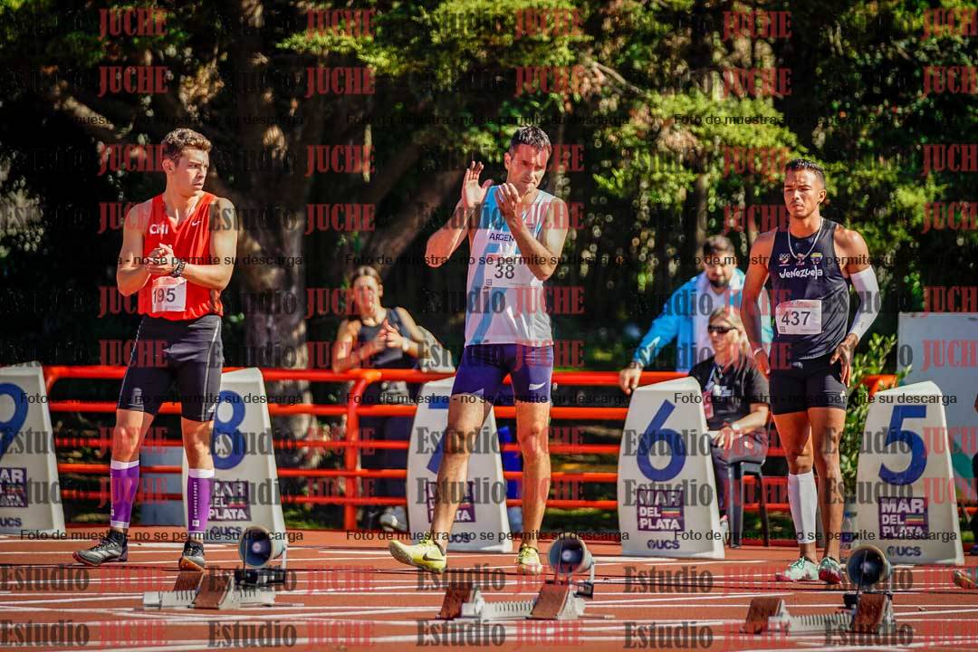 Fotos de los 100 m llanos de varones - deca 1