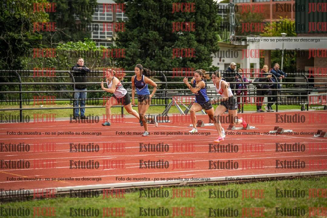 Fotos de los 100 m con vallas de mujeres
