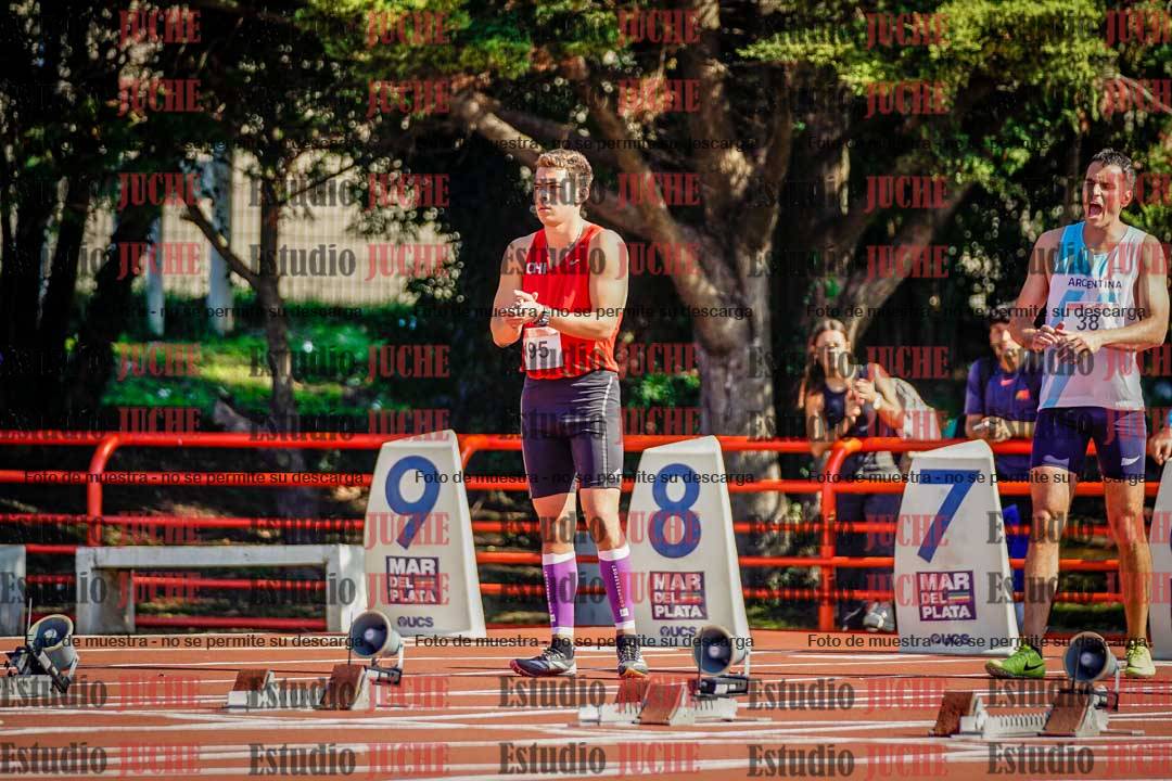 Fotos de los 100 m llanos de varones - deca 1