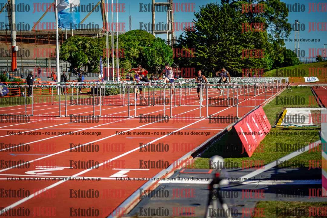 Fotos de los 100 m con vallas de varones - deca 6