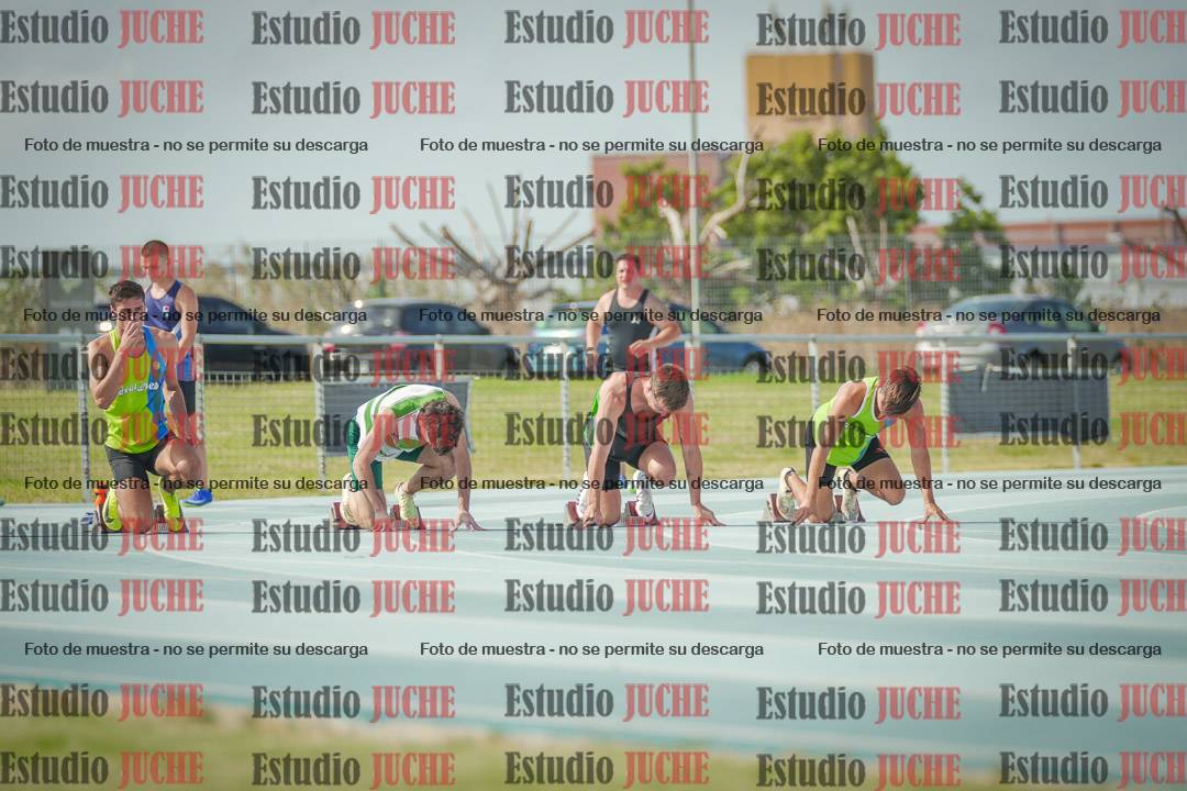Fotos de los 100 m llanos de varones