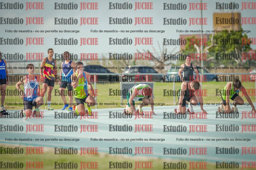 Fotos de los 100 m llanos de varones