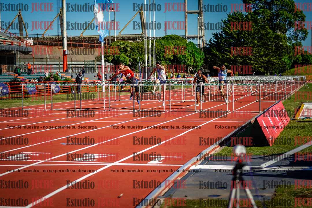 Fotos de los 100 m con vallas de varones - deca 6