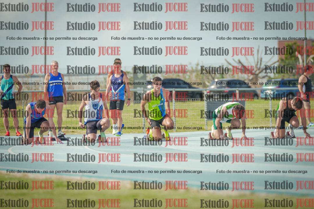 Fotos de los 100 m llanos de varones