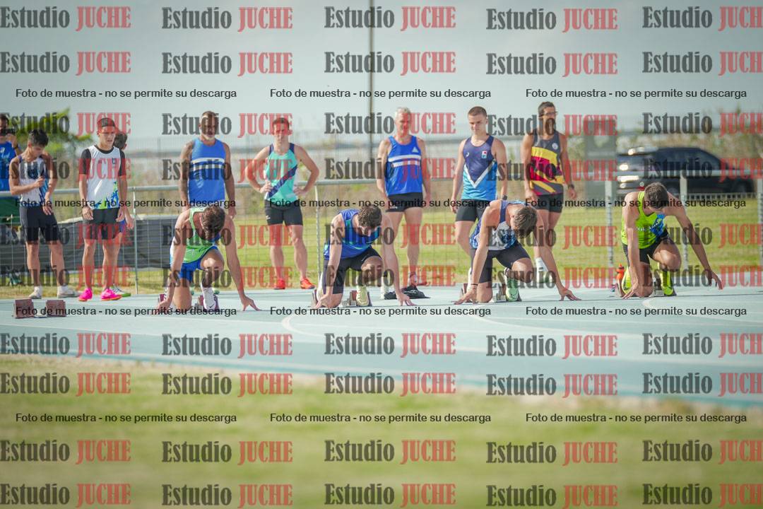 Fotos de los 100 m llanos de varones