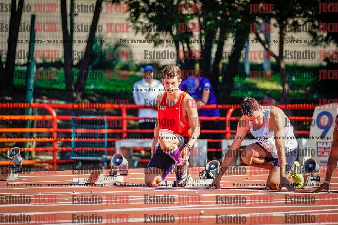 Fotos de los 100 m llanos de varones - deca 1