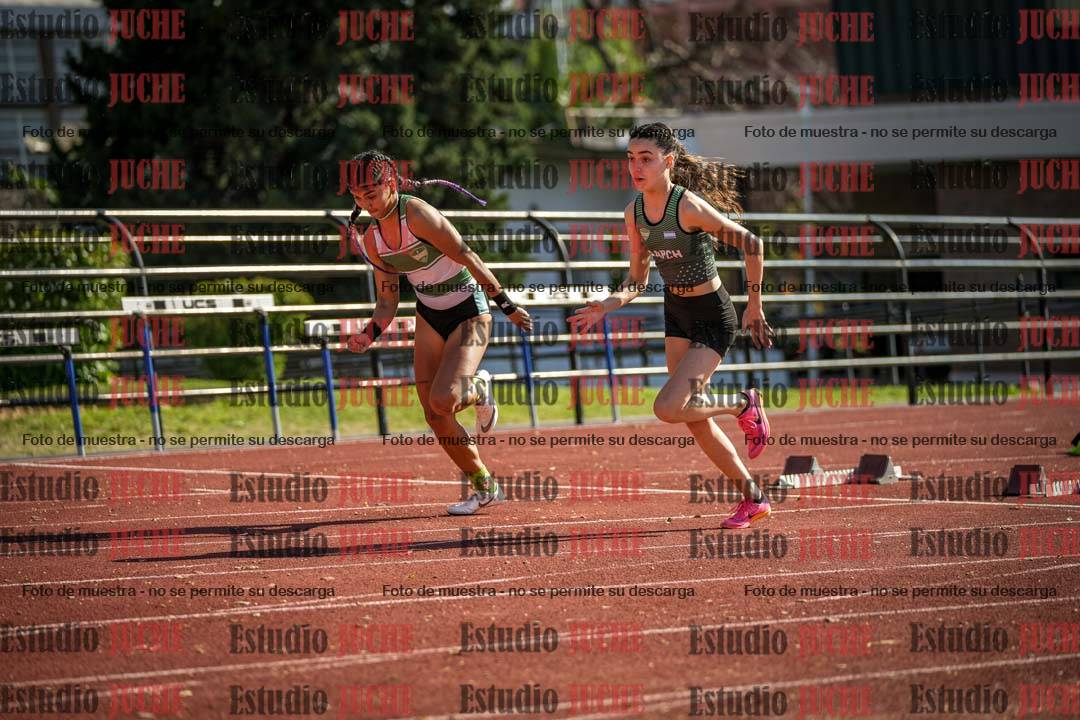 Fotos de los 100 m con vallas de mujeres