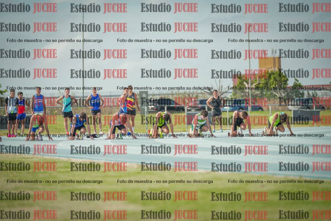 Fotos de los 100 m llanos de varones