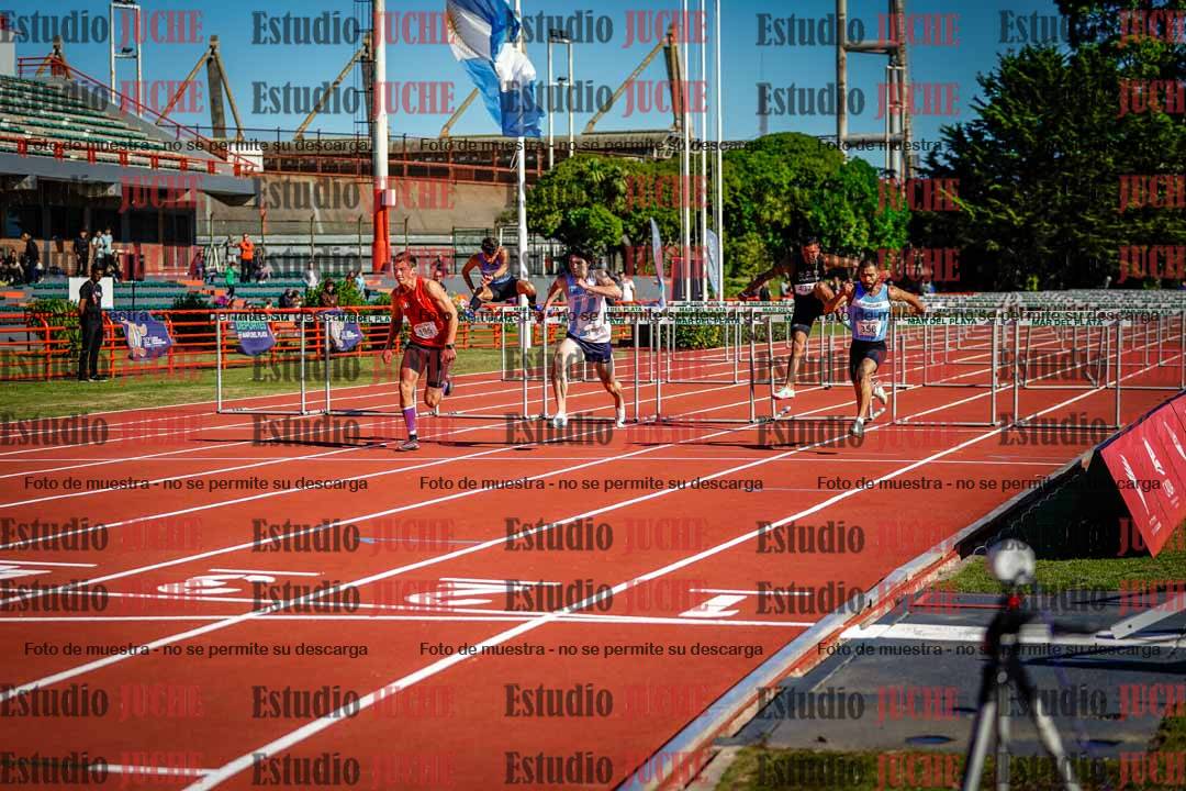 Fotos de los 100 m con vallas de varones - deca 6