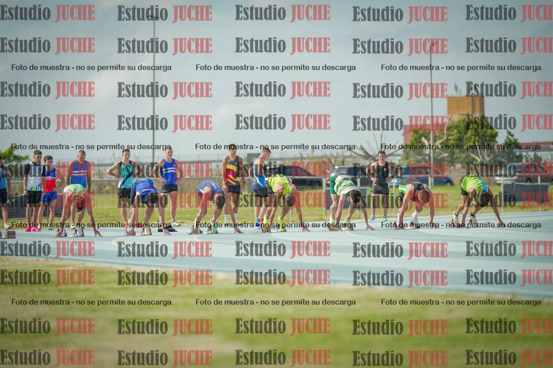 Fotos de los 100 m llanos de varones