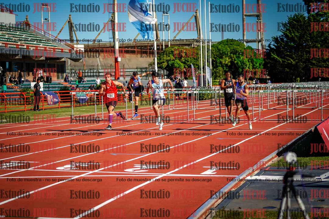 Fotos de los 100 m con vallas de varones - deca 6