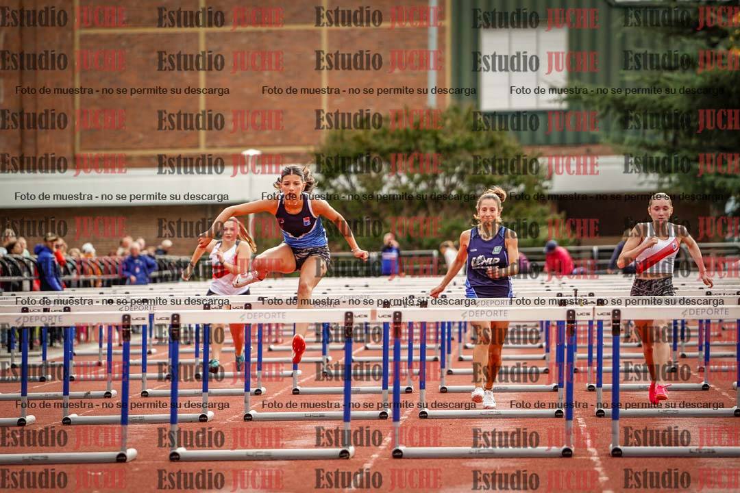 Fotos de los 100 m con vallas de mujeres