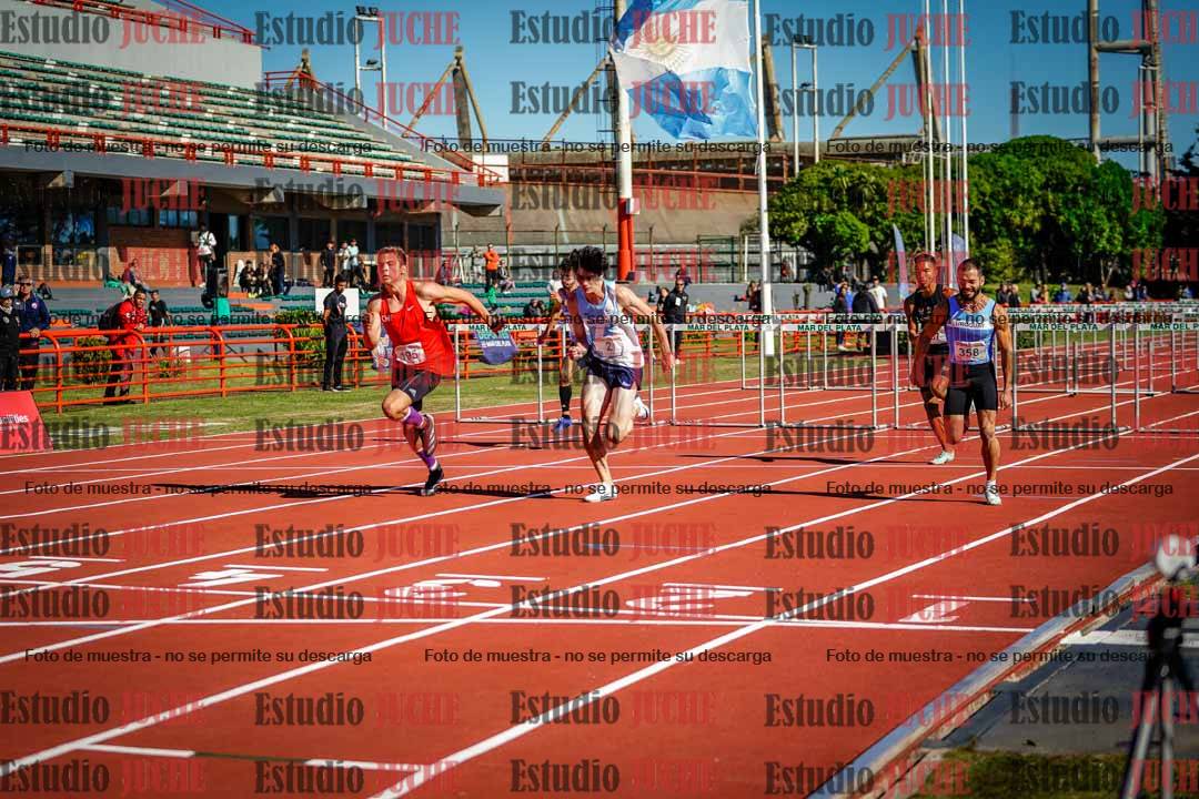 Fotos de los 100 m con vallas de varones - deca 6