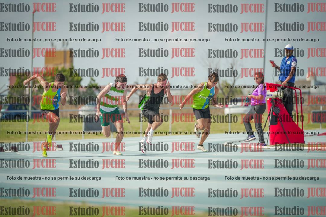 Fotos de los 100 m llanos de varones
