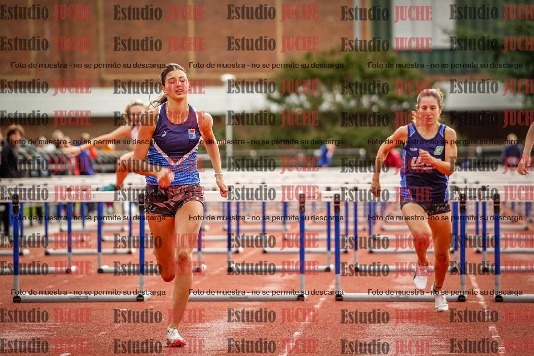 Fotos de los 100 m con vallas de mujeres