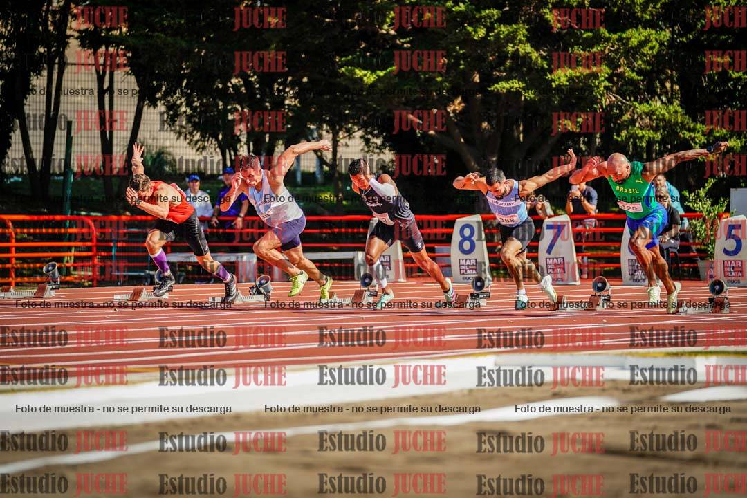 Fotos de los 100 m llanos de varones - deca 1